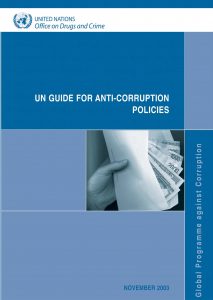 2003 United Nations Guide on Anti Corruption Policies 213x300