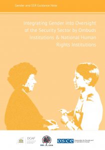 2014 Integrating Gender into Oversight of the Security Sector by Ombuds Institutions National Human Rights Institutions 211x300