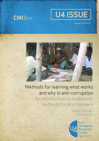 U4 Issue 8 2013 Methods for learning what works and why in anti corruption